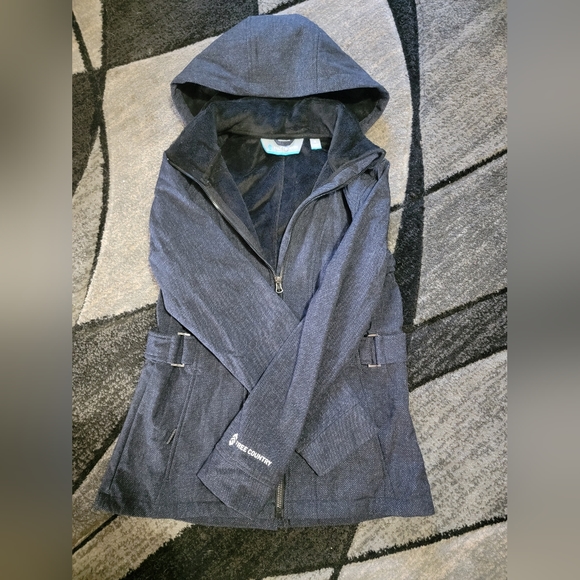Free Country small fleece lined hooded zip up jacket - Picture 1 of 9